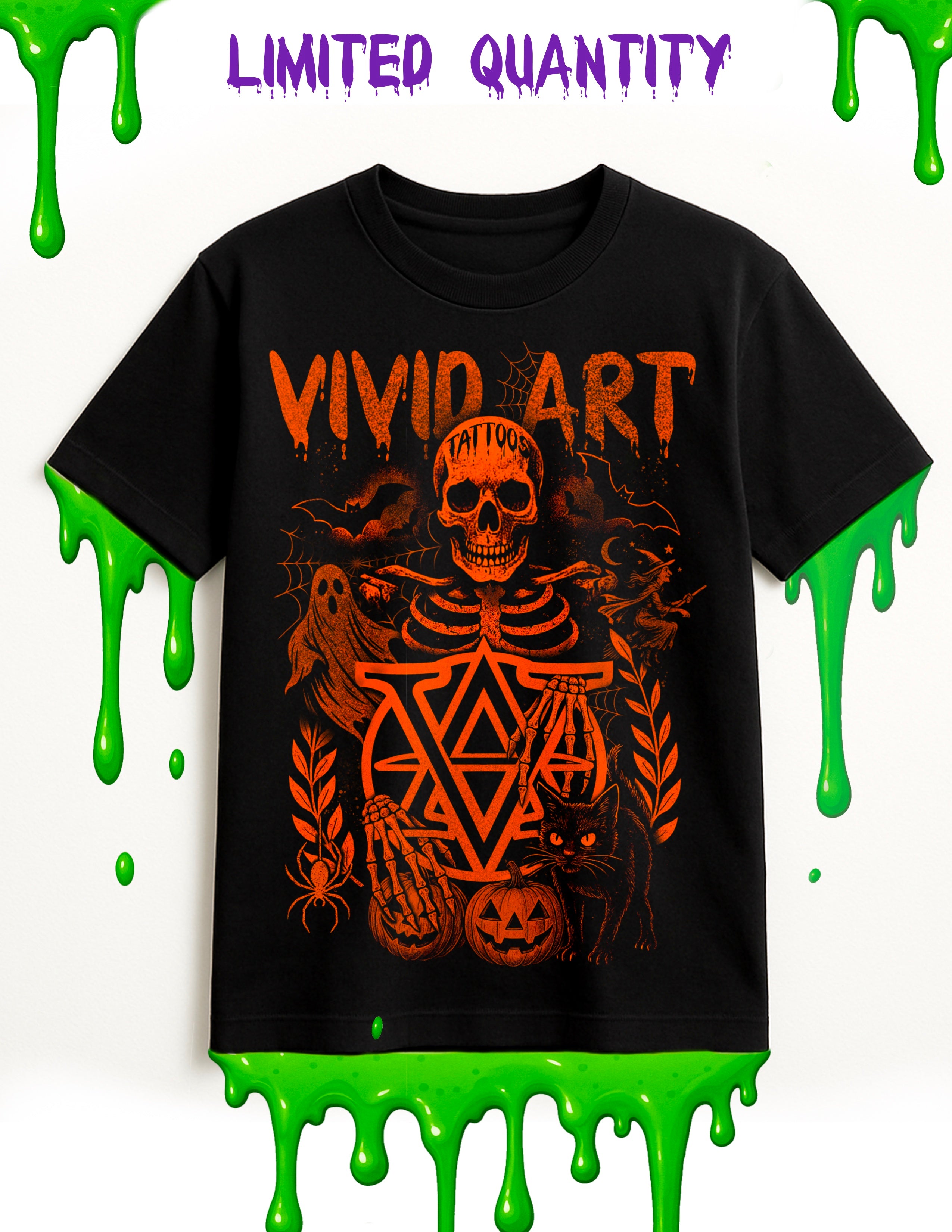 Vivid Art Tattoos Limited Addition Halloween T-shirt PRESALE